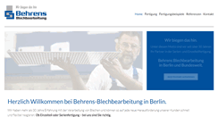 Desktop Screenshot of behrens-blech.de